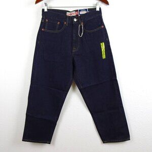 Zara Man Cropped Jeans Men's Size 29x24 Blue Denim Straight Fit Cotton